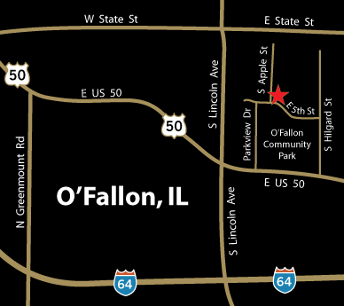 O'Fallon Illinois map
